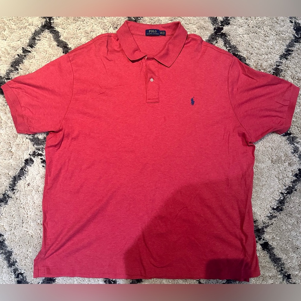 Rose colored, Polo short sleeve. Size 3xb